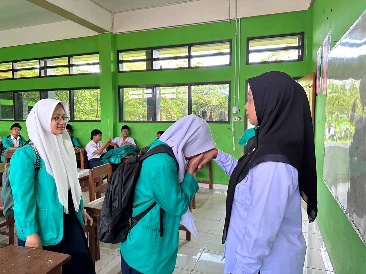 Siswa siswi mts ma'arif andong boyolali