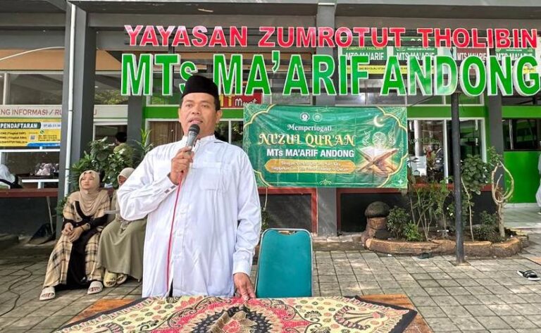 MTs Ma’arif Andong Memperingati Nuzulul Qur’an dengan Khidmat